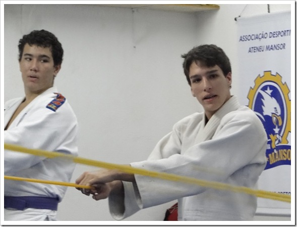 Kaio Nogueira e Victor Mansor em dia de treino 