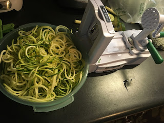 Spiralizer, zucchini noodles, healthy recipes, janell wilson