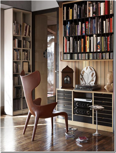 Bergère cuir Lou Read