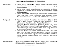 Contoh dan Format SK TPMPS (Tim Penjamin Mutu Pendidikan Sekolah) Tahun 2019