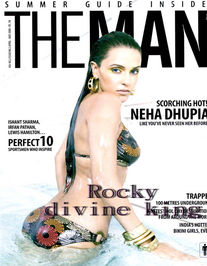 Neha Dhupia in Bikini for THE MAN magazine