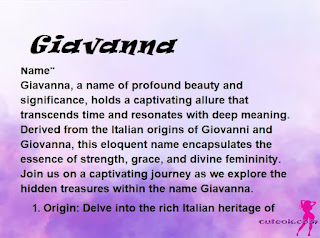 meaning of the name "Giavanna"