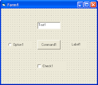 Tampilan Form Visual Basic 6.0