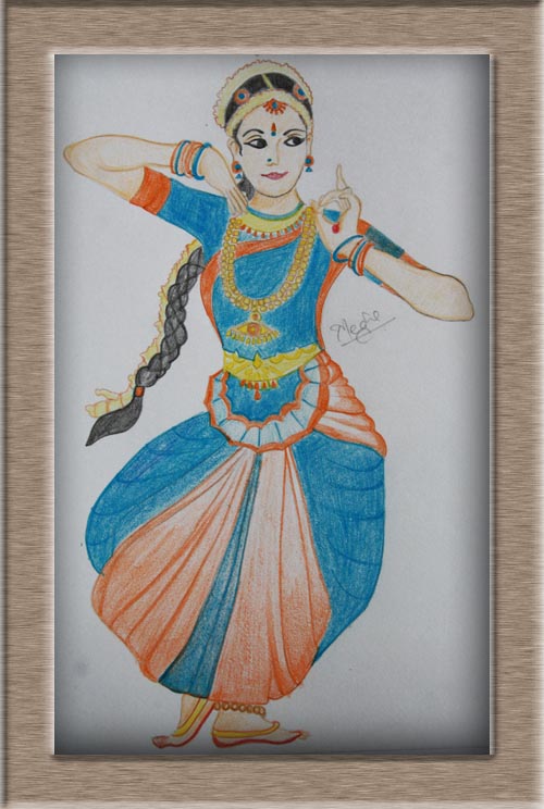 How to draw MANDALA ART of Indian traditional BHARATANATYAM dancer  @BeWOWwithUMA MANDALA DRAWING - YouTube