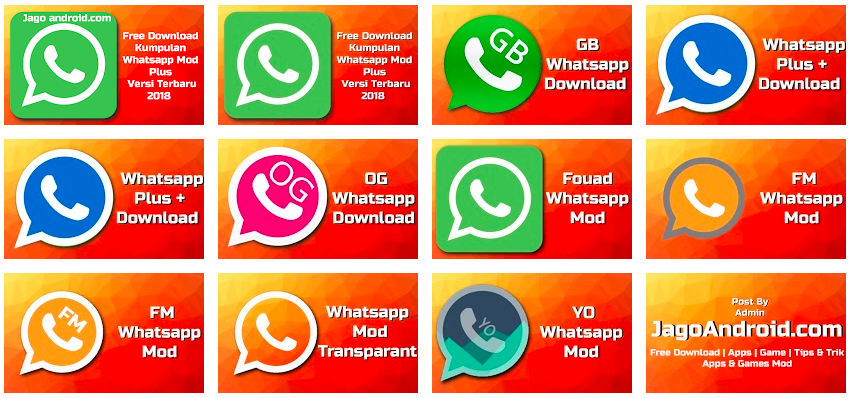 Download kumpulan Whatsapp Plus Mod Apk Versi Terbaru 2018