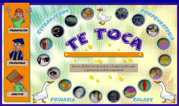 Juegos Educativos Online Gratis: "Te toca a la Oca"