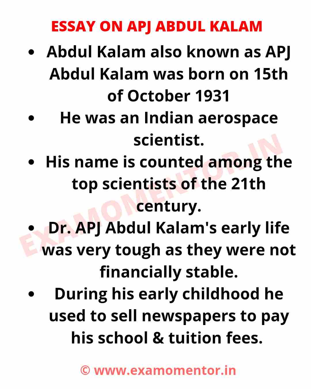 ESSAY ON APJ ABDUL KALAM IN ENGLISH IN 500+ WORDS