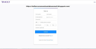 CARA DAFTAR EMAIL YAHOO INDONESIA