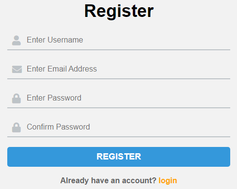 PHP Register Form With MySQL Database