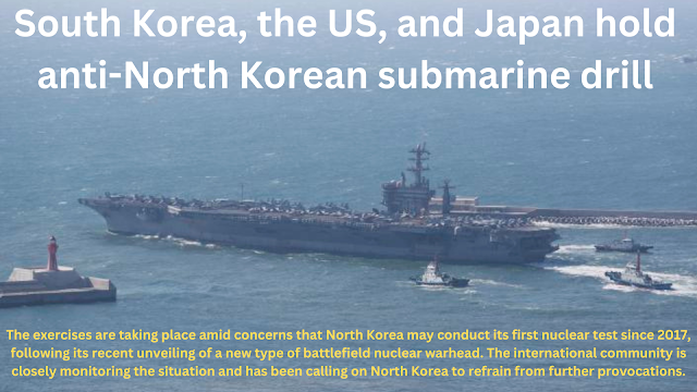 South Korea, the US, and Japan hold anti-North Korean submar