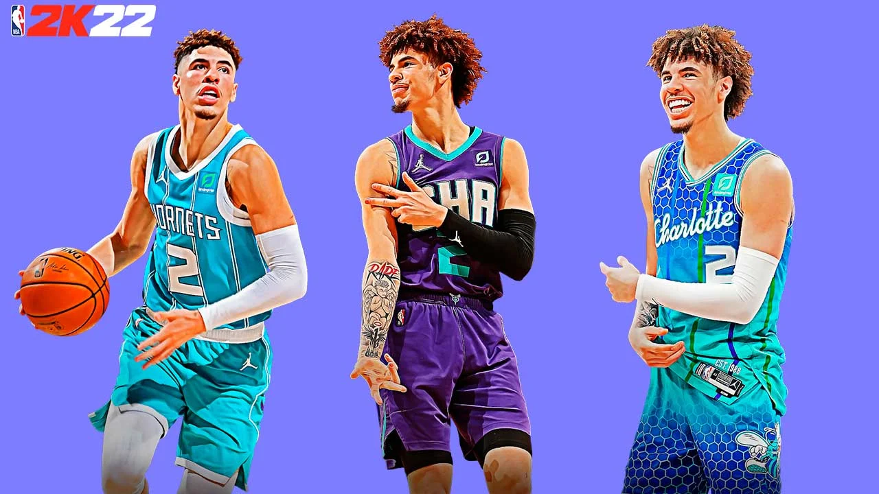 NBA 2K22 LaMelo Ball Updated Portraits