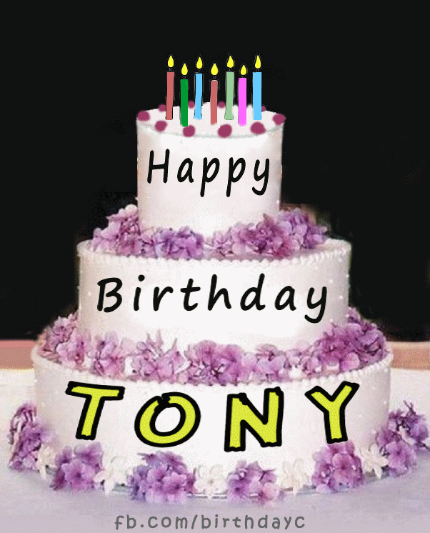 Happy Birthday Tony Image Gif