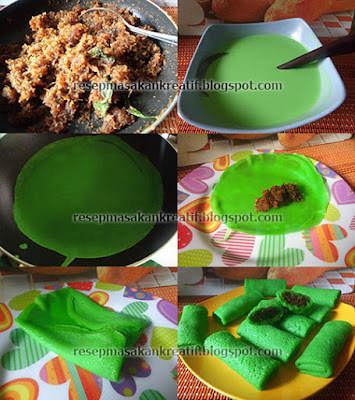  resep dadar gulung merupakan ciri khas dari camilan elok lembap tradisional dengan isi kelapa parut Resep Dadar Gulung Isi Kelapa Kulit Tanpa Telur