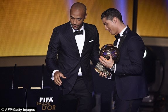 Cristiano Ronaldo wins FIFA Ballon d'Or 2014