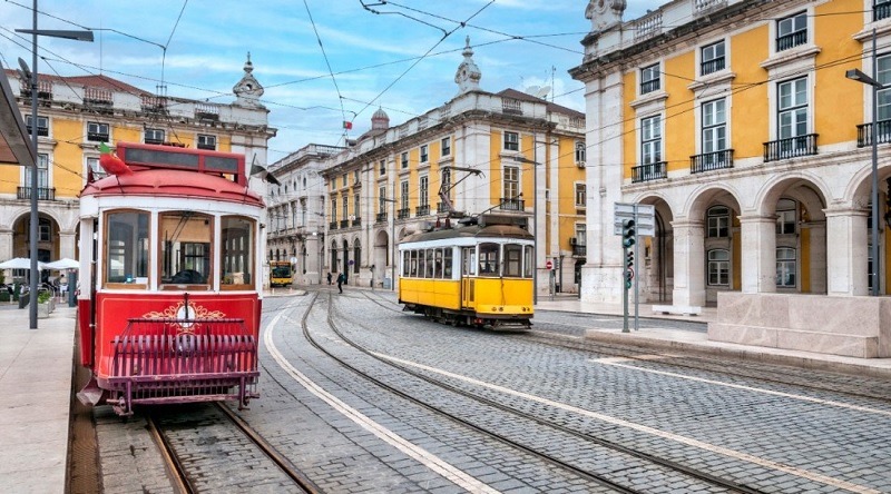 Ruas de Lisboa capital de Portugal