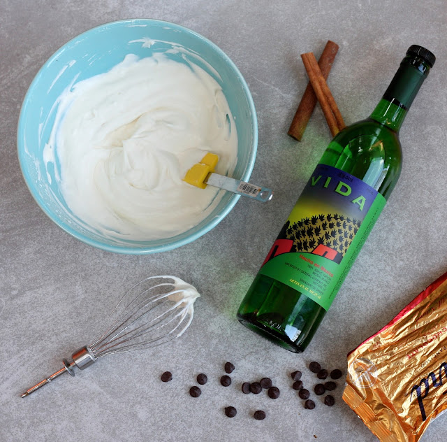 Mexican Hot Chocolate with Mezcal Whipped Cream