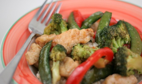 honey chicken stir fry