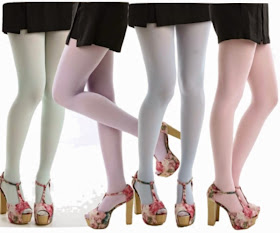 coloured hosiery