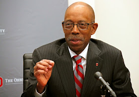 Michael V. Drake, new President of The Ohio State University creates scandal during his first month in office. This does not bode well for his judgment and leadership.