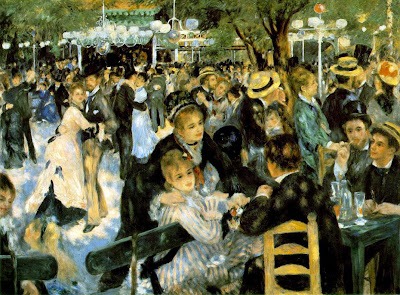 Famous Painting "Le Moulin De La Galette" by Pierre Auguste Renoir, 1876