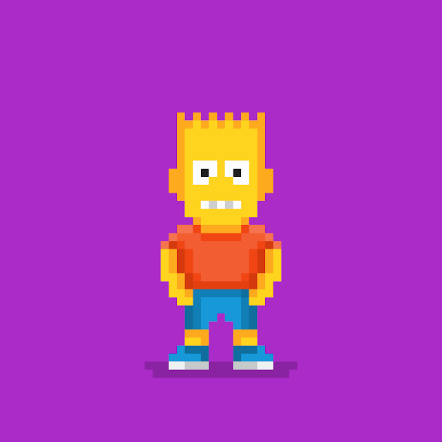 Bart Simpson Pixel 8bit