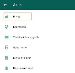 Cara agar whatsapp tidak ada Status Online