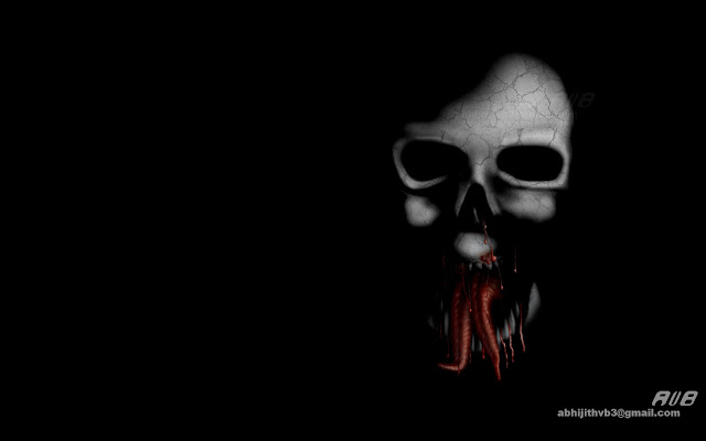 some time i have two opinions skull tounge darh art artist photoshop painting drawing draw software  digital surreal horror sadness sad death concept abhijithvb abhijith vb avb india kerala