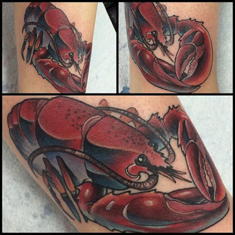 Lovely Lobster Tattoos