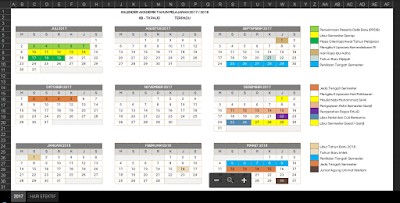 Kalender Pendidikan Tahun Pelajaran 2017/2018 PAUD/TK