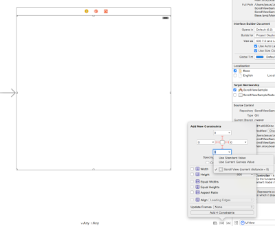 View constrains agains ScrollView