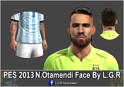 PES 2013 N.Otamendi Face By L.G.R