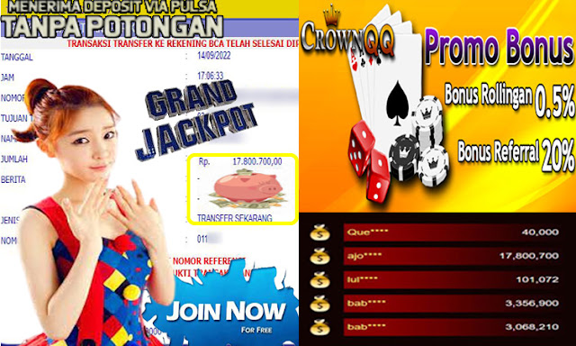 CrownQQ Agen DominoQQ BandarQ dan Domino99 Online Terbesar