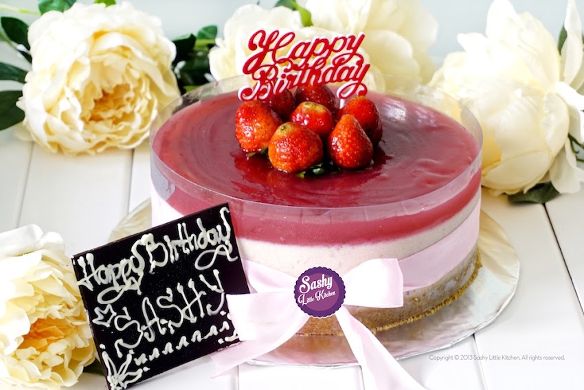Strawberry Jelly Cheesecake