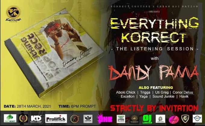 Nigerian Rapper "Dandy Pama" Talks About "Everything Korrect" Listening Session, New Merch & Release Date