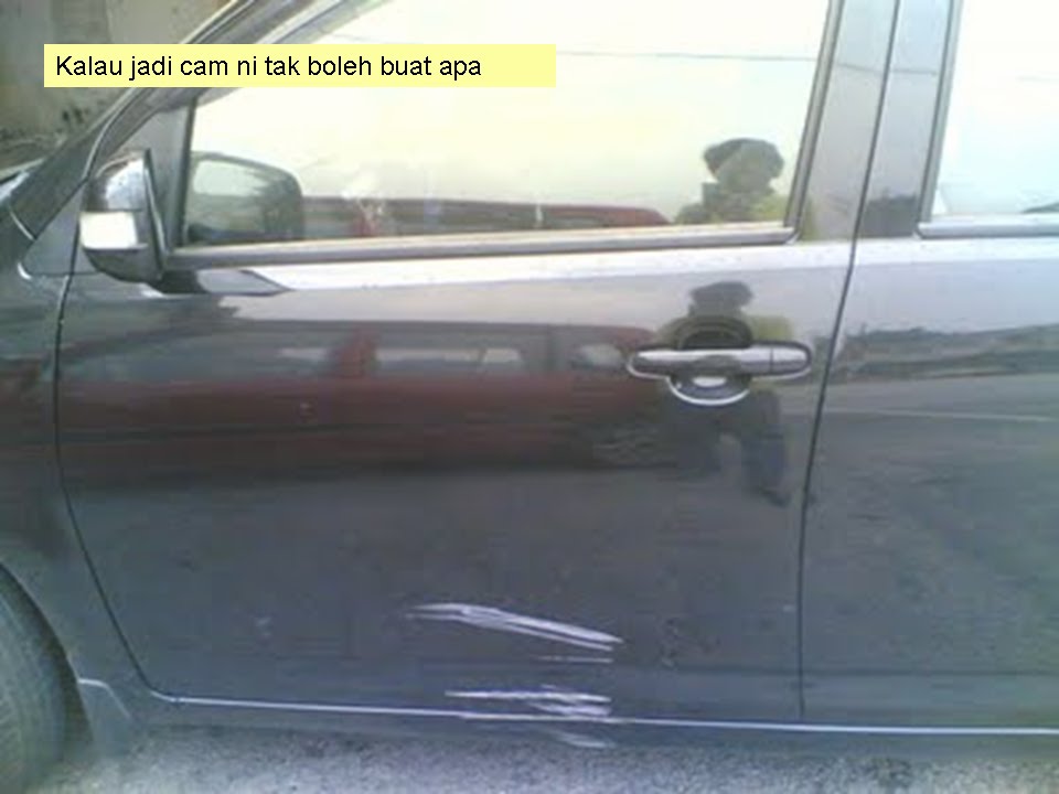 cara hilangkan calar kereta yang teruk