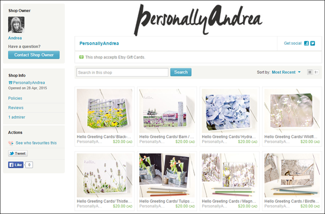 Personally Andrea Etsy Shop image