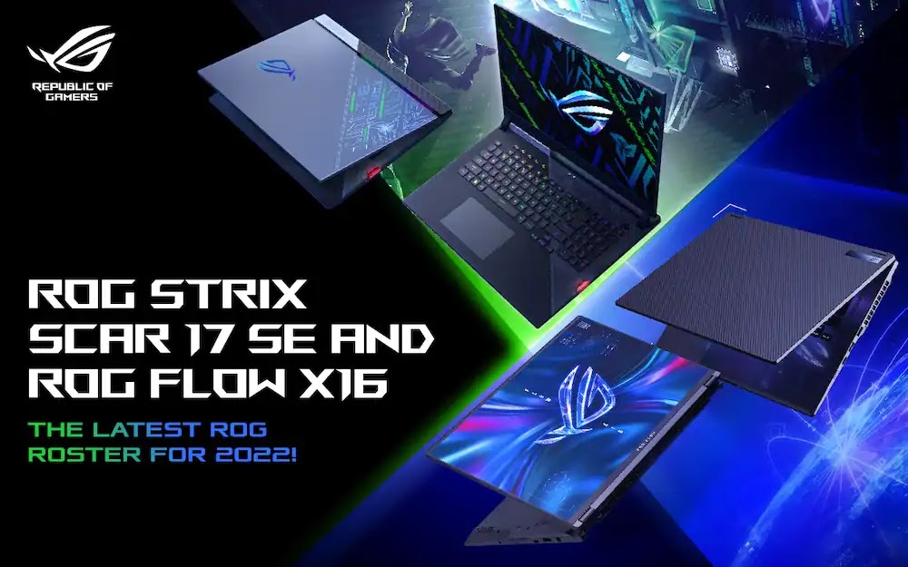 ROG Strix SCAR 17 SE and Flow X16