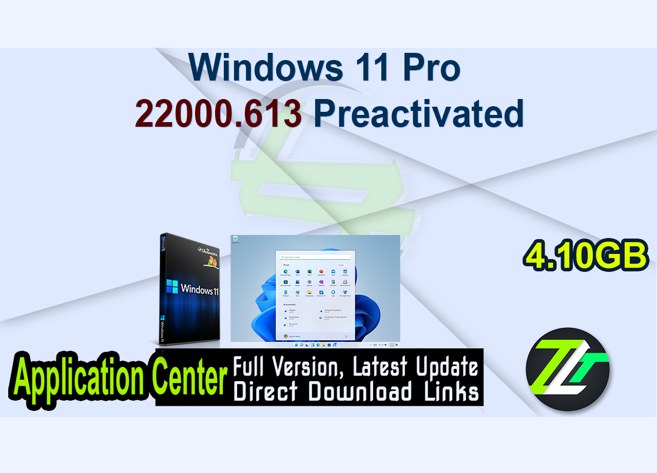 Windows 11 Pro 22000.613 Preactivated