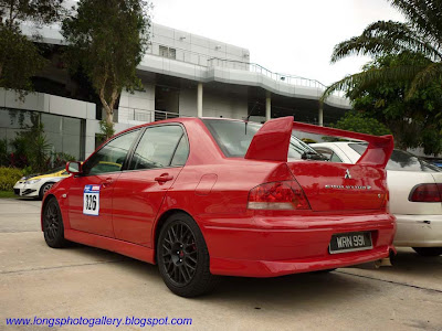 Mitsubishi Lancer Evolution VII in Sepang