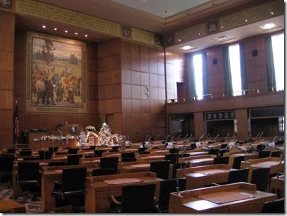 IMG_4849 House of Representatives Chamber at the Oregon State Capitol in Salem, Oregon on December 22, 2006