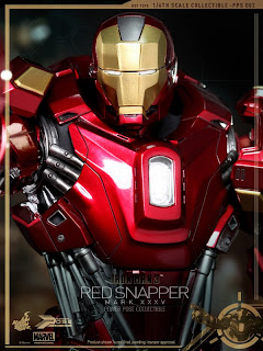 Hot Toys Power Pose Series Iron Man 3 Mark 35 Red Snapper Armor