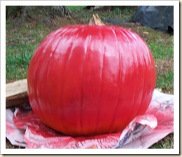 painted pumpkin big finished