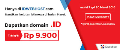 Domain Dot ID Cuma Rp 9.900 per Tahun