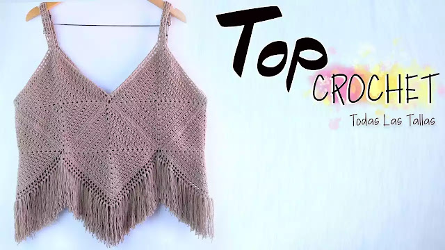 TUTORIAL GRATIS de Crop Top Tejido con Motivos