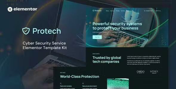 Best Cyber Security Service Elementor Template Kit