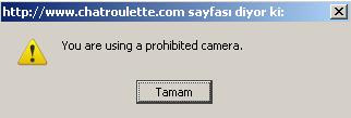 you are using prohibited camera