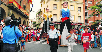 Agentes del cuerpo durante las fiestas mayores a principios de este siglo