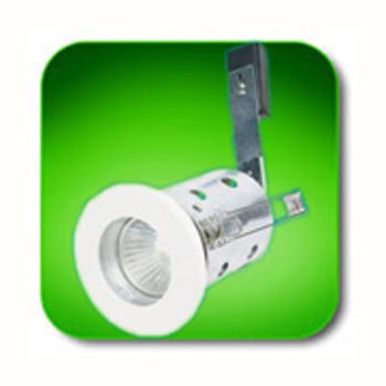 The Low Voltage FRIPLVWH IP65 White Downlight, Fire rated ceiling recessed light