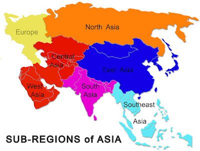 Continents Meaning In Hindi asia map