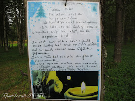 Письмо немецкому воину от его внуков на кладбище Салла